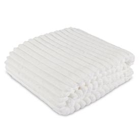 Cobertor Casal 100% Poliéster Premier Canelado Havan Casa - Off White