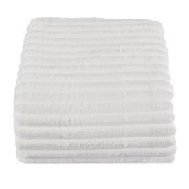 Cobertor Casal 100% Poliéster Premier Canelado Havan Casa - Off White