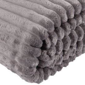 Cobertor Casal Canelado Premier Havan Casa - Cinza