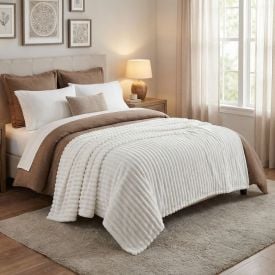Cobertor Casal Canelado Premier Havan Casa - Off White
