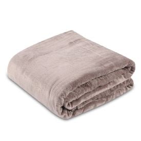 Cobertor Casal 100% Poliéster Premier Havan Casa - Taupe