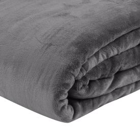 Cobertor Casal 100% Poliéster Premier Havan Casa - Cinza Urbano 