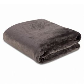 Cobertor Casal Microfibra Velour Neo Clássico Camesa - Marrom Escuro