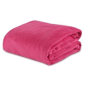 Cobertor Casal Paris Liso Havan Casa - Rosa Flash