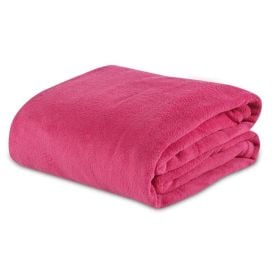 Cobertor Casal Paris Microfibra Havan Casa - Rosa Flash