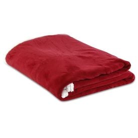 Cobertor Casal Dupla Face Sherpa Havan Casa - Vermelho Marte