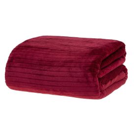 Cobertor De Casal 1,80X2,20M Canelado - Bloodstone