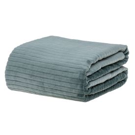 Cobertor De Casal 1,80X2,20M Canelado - Verde Ingles