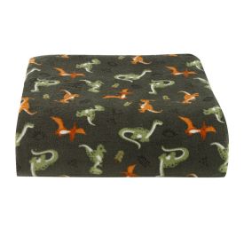 Cobertor Infantil 100% Poliéster Estampado Havan Casa - Dinossauro Verde