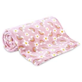Cobertor Infantil 100% Poliéster Estampado Havan Casa - Arco Iris rosa
