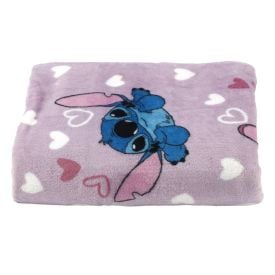Cobertor Infantil Solteiro Estampado Disney - Stitch Angel Coração