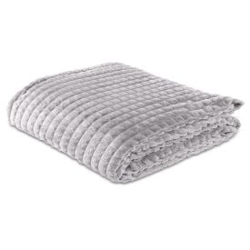 Cobertor King 100% Poliéster Diamond Havan Casa - Cinza Ice