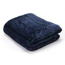 Cobertor King 100% Poliéster Elegance Havan Casa - Azul
