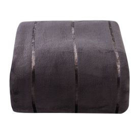 Cobertor King 100% Poliéster Elegance Stripe Havan Casa - Cinza Urbano