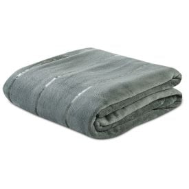 Cobertor King 100% Poliéster Elegance Stripe Havan Casa - Verde Buona