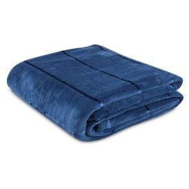 Cobertor King 100% Poliéster Elegance Stripe Havan Casa - Azul Oceânico 