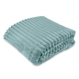 Cobertor King 100% Poliéster Premier Canelado Havan Casa - Verde Capri