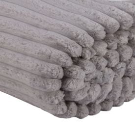 Cobertor King 100% Poliéster Premier Canelado Havan Casa - Prata