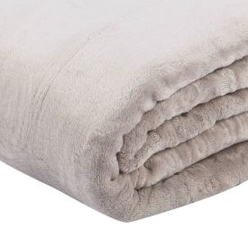 Cobertor King 100% Poliéster Premier Havan Casa - Cru