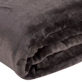 Cobertor King Microfibra Velour Neo Clássico Camesa - Marrom Escuro 