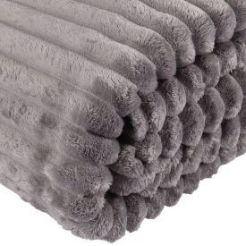 Cobertor King Premier Canelado Havan Casa - Cinza