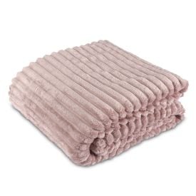Cobertor King Premier Canelado Havan Casa - Rosa Claro