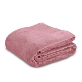 Cobertor King Premier Liso 100% Poliéster Havan Casa - Rosa Pétala