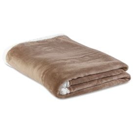 Cobertor King Dupla Face Aspen Sherpa Havan Casa  - Bege