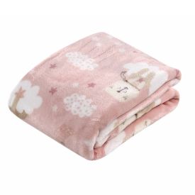 Cobertor para Bebê Flannel Baby Camesa - Soneca Rosa