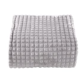 Cobertor Queen 100% Poliéster Diamond Havan Casa - Cinza Ice