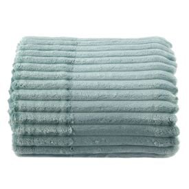 Cobertor Queen 100% Poliéster Premier Canelado Havan Casa - Verde Capri