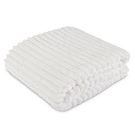 Cobertor Queen 100% Poliéster Premier Canelado Havan Casa - Off White