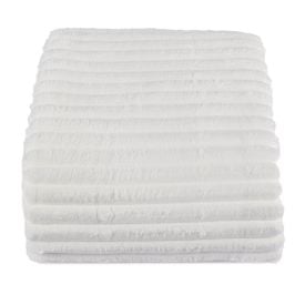 Cobertor Queen 100% Poliéster Premier Canelado Havan Casa - Off White