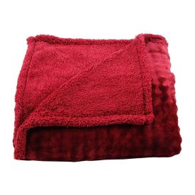 Cobertor Queen Requinte Sherpa Color Havan Casa - Bloodstone