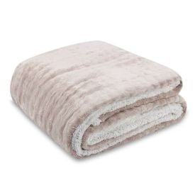Cobertor Queen Requinte Sherpa Havan Casa - Bege