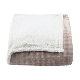 Cobertor Queen Sherpa Requinte Havan Casa - Bege