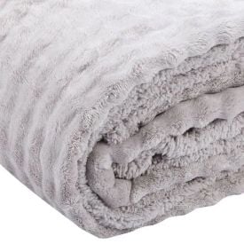 Cobertor Requinte Queen Sherpa Havan Casa - Ice