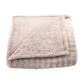 Cobertor Requinte Sherpa Color Queen Havan Casa - Bege
