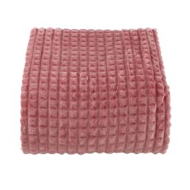 Cobertor Solteiro 100% Poliéster Diamond Havan Casa  - Rose