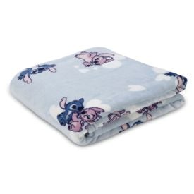 Cobertor Solteiro 100% Poliéster Disney - Stitch And Angel