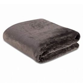 Cobertor Solteiro Microfibra Velour Clássico Camesa - Marrom