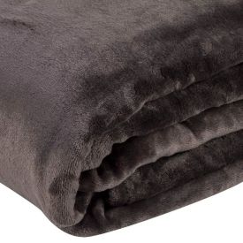 Cobertor Solteiro Microfibra Velour Clássico Camesa - Marrom