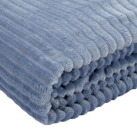 Cobertor Solteiro Montreal 100% Poliéster Havan Casa - Azul Névoa