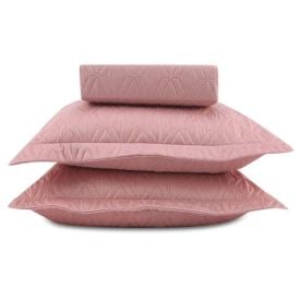 Cobre Leito Queen Havan Casa 3 Pçs - Rosa Chá