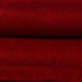 Kit Colcha Casal 100% Poliéster Lisa Versalhes Havan Casa 3 Peças - Bloodstone