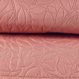 Kit Colcha Casal 100% Poliéster Lisa Versalhes Havan Casa 3 Peças - Rose
