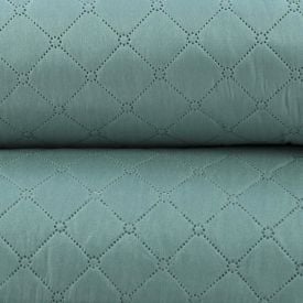 Kit Colcha Casal 100% Poliéster Lisa Versalhes Havan Casa 3 Peças - Verde