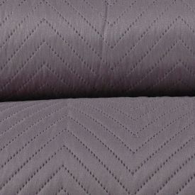 Kit Colcha Casal 100% Poliéster Lisa Versalhes Havan Casa 3 Peças - Cinza Urbano