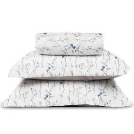 Kit Colcha King Versalhes Estampada Havan Casa 3 pçs - Floral Off