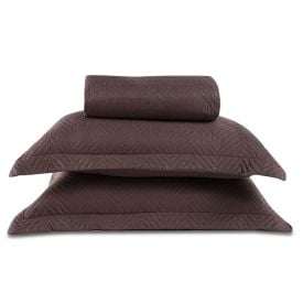 Kit Colcha Queen 100% Poliéster Lisa Versalhes Havan Casa 3 pçs - Cabocla